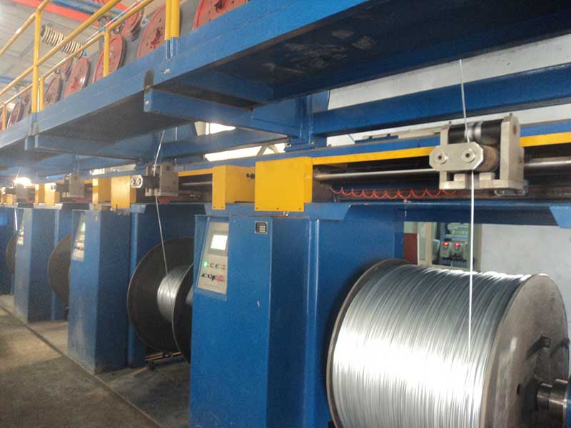 桥梁缆索热镀锌钢丝生产线